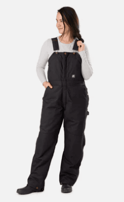 Women's Softstone Duck Insulated Bib Overall - Image 2