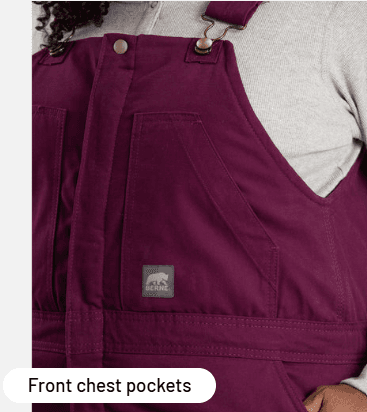 Women's Softstone Duck Insulated Bib Overall - Image 9